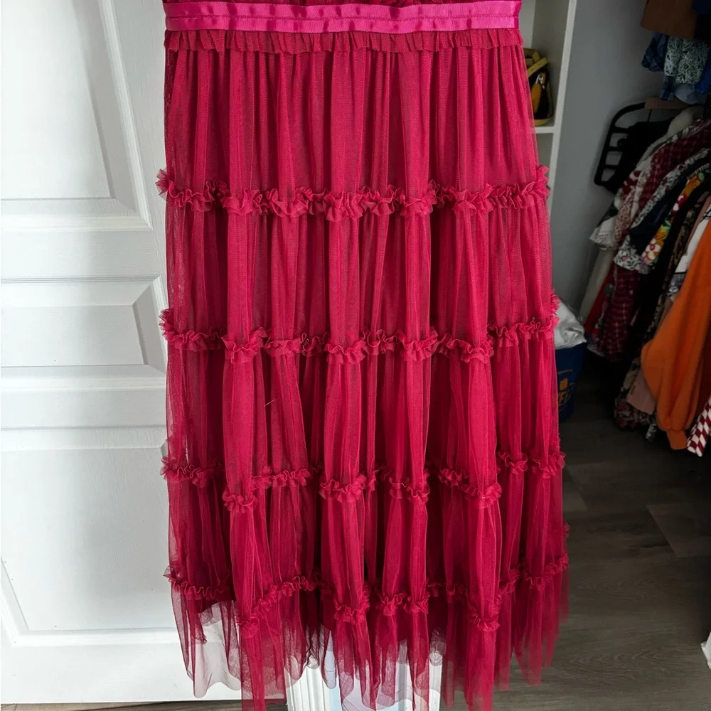 Ivy City Co Red Anastasia Dress Size Small - Picture 8 of 13